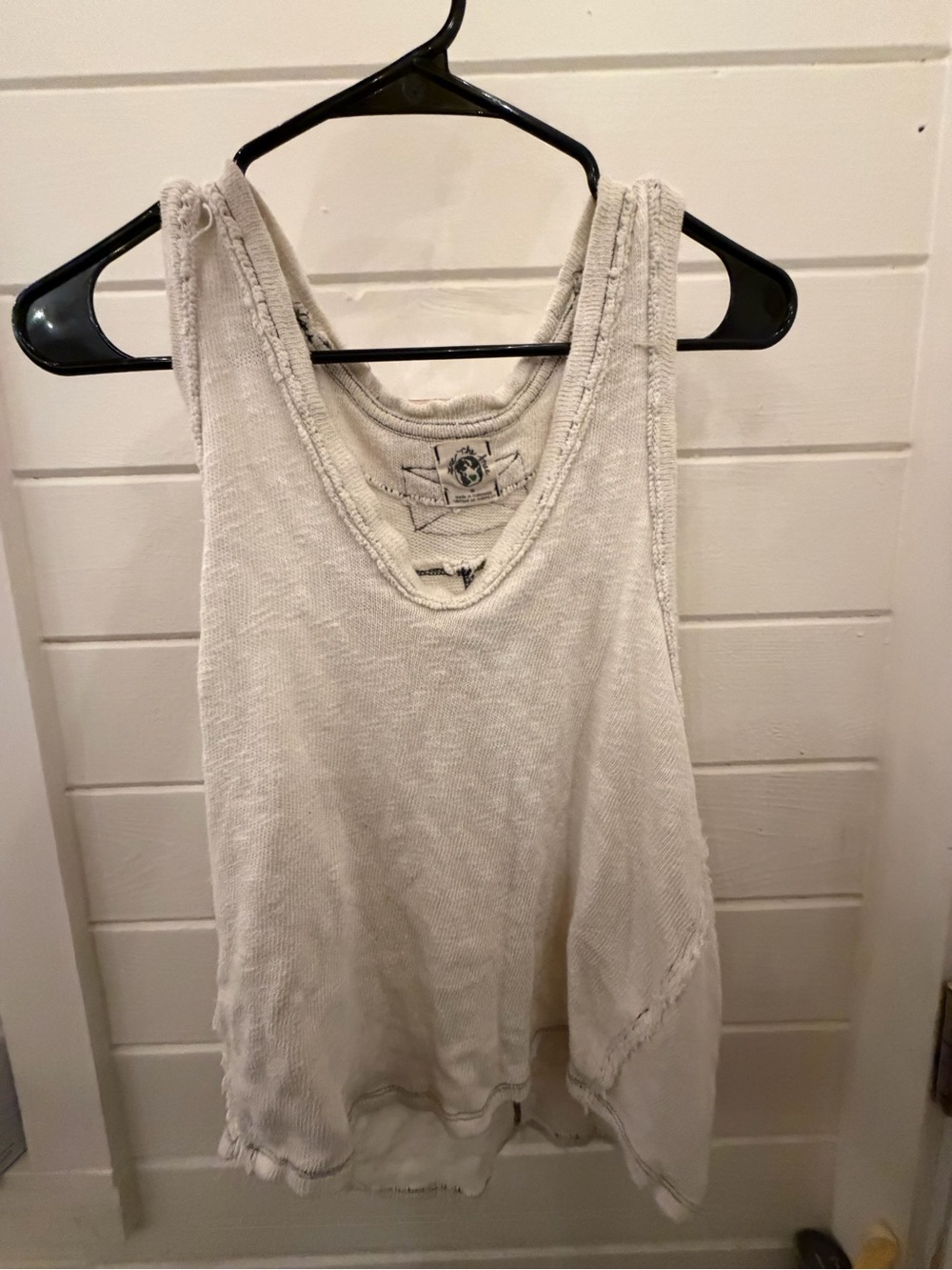 We The Free Washed Cream Scoop Tank
